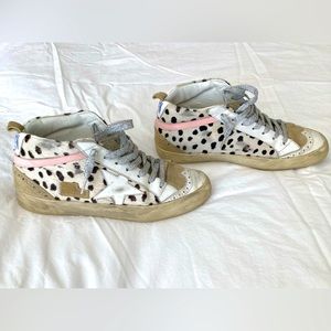 Golden Goose Midstar Sneakers Size 37 (7). Mint condition. Adorable cow/silver.